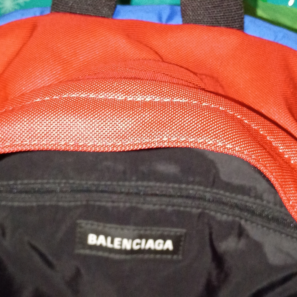 Proud To Be An American Flag Color Balenciaga Red & Blue Backpack 5Compartment